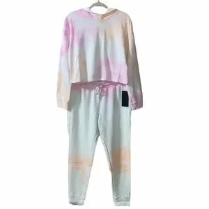 NEW 90 Degree by Reflex Brushed Knit Sweatsuit Set